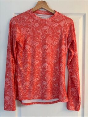 Coral Floral Long-Sleeve Sun Tee